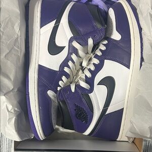 Jordan 1 Court Purple